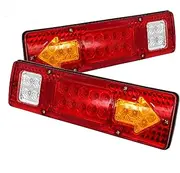 LED Trailer Tail Lights,XUKEY 19 LED Trailer Tail Lights Car Kit Waterproof Turn Signal Indicator Brake Reverse Running Lights LED Tail Light for Truck Boat Trailer UTV UTE RV Camper