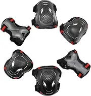 AHATECH Kids Knee Pads Elbow Pads 3 in 1 Set Roller Skating (Medium)