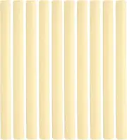 10Pcs Wax Rod Wax Seal Stick Multi‑Color Small Round Sealing Sticks for Invitations Cards Envelopes for DIY Invitations Cards Envelopes Wedding Invitations Snail Mails Wine Packag (Light Yellow)
