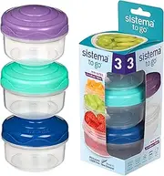 Sistema To Go Mini Bites | 130 ml | Assorted Colours | 3 Count