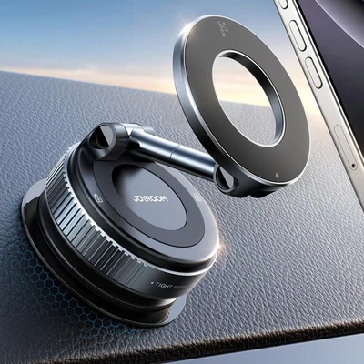 Magsafe Suction Cup Phone Mount, Vacuum Magnetic Phone Holder for Car, 360° M...