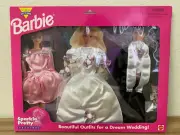 Barbie 1995 Sparkle Pretty Fashions Dream Wedding: Dresses & Ken Tuxedo