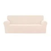 Sofa Cover Couch Covers 1 2 3 4 Seater Lounge Protector High Stretch - Beige