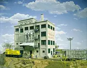 Walthers Cornerstone Series Kit HO Scale Model Red Wing Flouro Mill, 933-3026...