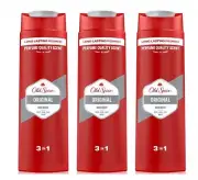 Old Spice Shower Gel Original 3 in 1 Body Hair Face Wash Rich Scent 250 ml x 3