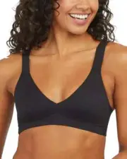 Spanx SPANXsmooth Bra-llelujah Unlined Bralette - Black - Size Small - 30016R