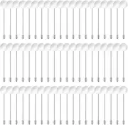 Vin Beauty 60 Pieces Silver Flat Round Tray Lapel Pin, Stainless Steel Blank Brooch Needle for DIY Costume Suit Tie Hat Scarf Badge Jewelry Making Accessories