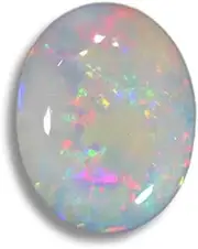 [Ayush Gems] 13.00 Ratti Opal Stone Certified Natural Fire AA++ Quality Oval White Astrological Australian Opal Loose Gemstone, Loose Gemstone, Opal, Loose Gemstone, Opal