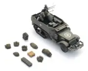 HO Roco Minitanks Patton's 3rd Half Track #A1843.6870565 Plus Parts Hand Painted