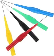 PLAFOPE 5pcs Automotive Multimeter Probe Kit Insulation Test Needles for Safe Electrical Testing Compact Back Probe Tool for Multimeter Voltage Detection and Circuit Repair