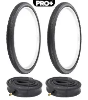 PRO+ BICYCLE TIRES 26 x 1.75 BLACK P-104A COMP III TREAD W/HEAVYDUTY TUBES