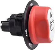 50A 100A 200A 300A Car Battery Disconnect Cut Off Kill Switch Rotary 12V 24V DC Power Isolator Auto Motorcycle Boat Accessories(300A)