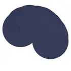 SHACOS 15 inch Navy Blue Round Placemats Set of 12 for Dining Table Woven Bra...