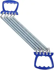 MUELODSIC Tensioner Elastic Fitness Rope Fitness Resistance Belt Chest Muscle Builder Chest Exerciser Forearm Exerciser Exercise Strap Rope Chest Workout Tool Spring Steel Blue