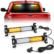 2x 40 LED Emergency Dash Strobe Lights Windshield Deck Warning Safety Truck Part