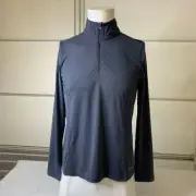 ORVIS Sun Defense Quarter-Zip Pullover Women's Size Medium Carbon