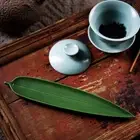 Bamboo Leaf Incesence Stick Holder Ash Catcher Censer Rack Incense Holder
