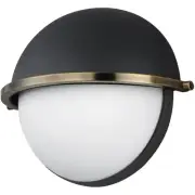 Maxim Lighting 12418SWBKWBR Duke Wall Sconce Black and Weathered Brass
