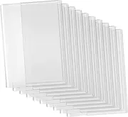 ULTECHNOVO 10pcs Book Covers Clear Textbook Protector Sleeves for Books Reusable Lightweight Nonslip Grip for School and Home Use