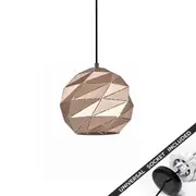 Snap Lighting Origami Metal Dome Downlight to Pendant Light Conversion Kit Rose Gold Small