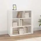 vidaXL Sideboard High Gloss White 80x30x80 cm Engineered Wood BBT