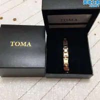 在飛比找露天拍賣優惠-toma手鍊手鍊磁性手鍊手鐲玫瑰金情侶手鍊項鍊女