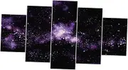 CHILDWEET Panel Space Art Canvas Wall Painting Frameless Stick Picture Kit Oil Art for Home Decor