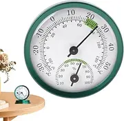Indoor Humidity Monitor - Wireless Wall Thermometer Indoor | Watch Shape 2 in-1 Temperature and Humidity Monitor Gauge for Table Kitchen Office Outdoor