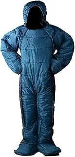 Humanoid Sleeping Bag with Zipper Wearable Sleeping Bag for Adults Standing 3 Season Full Body Sleeping Wear for Travel Outdoor Hiking