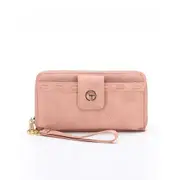 Tosca Women's/Ladie's Card/Cash Holder Multi Slot Wallet Purse 19x3x11cm - Pink