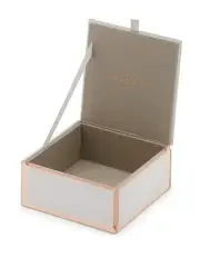 [One Six Eight London] Sara White / Rose Gold Small Jewellery Box