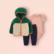 Carter's Baby 3-Piece Sherpa Jacket Set NWT Size 9m, 24m
