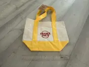 Trader Joe’s YELLOW Mini Canvas Tote Bag Brand New