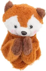 Toyvian Cartoon Animal Hand Puppet with Interactive Sounds for Creative Storytelling and Parent Games Adorable Squirrel Toy for Toddlers and Boys and Girls