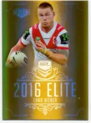 2016 NRL Elite Gold Card SG147 Euan Aitken - St George Illawarra Dragons