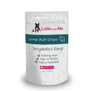 Laila & Me Dehydrated Range Lamb Puff Chips Dog Training Treats 100g