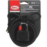 Bell Sports Cycle Products 7015774 6' Cable Lock With 2 Keys Black - New