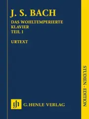 Study Score for Bach Well-Tempered Clavier Part I BWV 846-869 Piano Henle Urtext