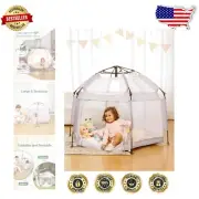 Quick-Setup Pop Up Baby Tent with Sun Canopy - Outdoor Play Area for Infants