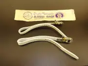 VINTAGE ALFREDO BINDA BIANCHI DINO MILANO ITALY LEATHER BICYLE TOE CLIP STRAPS