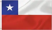 LARGE Chilean Flag, 3x5Ft Chile Flags Banner For Indoor Outdoor Decoration of Canada Yards.Parade Or Express Mood
