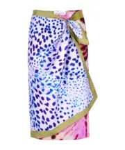 Wrap scarf skirt One size Blue