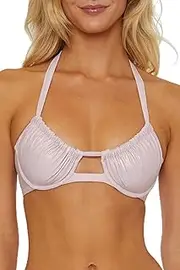 [ISABELLA ROSE] Women's Standard Sea Shell Underwire Bikini Top, Adjustable, Tie Back, Swimwear Separates