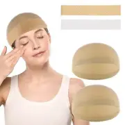 4 Pcs Wig Grip Band Wig Caps For Women Non Slip Nylon Wig Headband Transparent