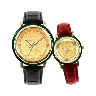 新款正品天然和田玉男女士龍鳳進口石英手錶情侶防水12生肖手錶