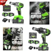 Brushless Cordless 3/4" High Torque Electric Impact Wrench (1600Nm) +4Ah Battery