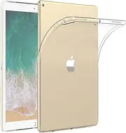 iPad Pro 12.9'' 2015/2017 Clear Case, Asgens Transparent Silicone Case Flexible Soft TPU Silicone Protective Cover for 2015&2017 iPad Pro 12.9 inch