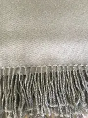 Restoration Hardware Italian Siena Lamb’s Wool,Silk, & Cashmere Throw Fog