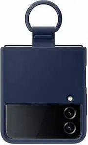 [Samsung] Galaxy Z Flip 4 Case | Silicon Cover Ring |Navy