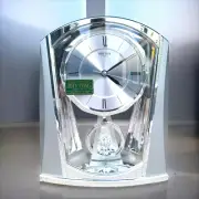 Rhythm Clocks Silver Swing Wall Clock - Model #4RP772WT19 - Elegant Motion & Mel